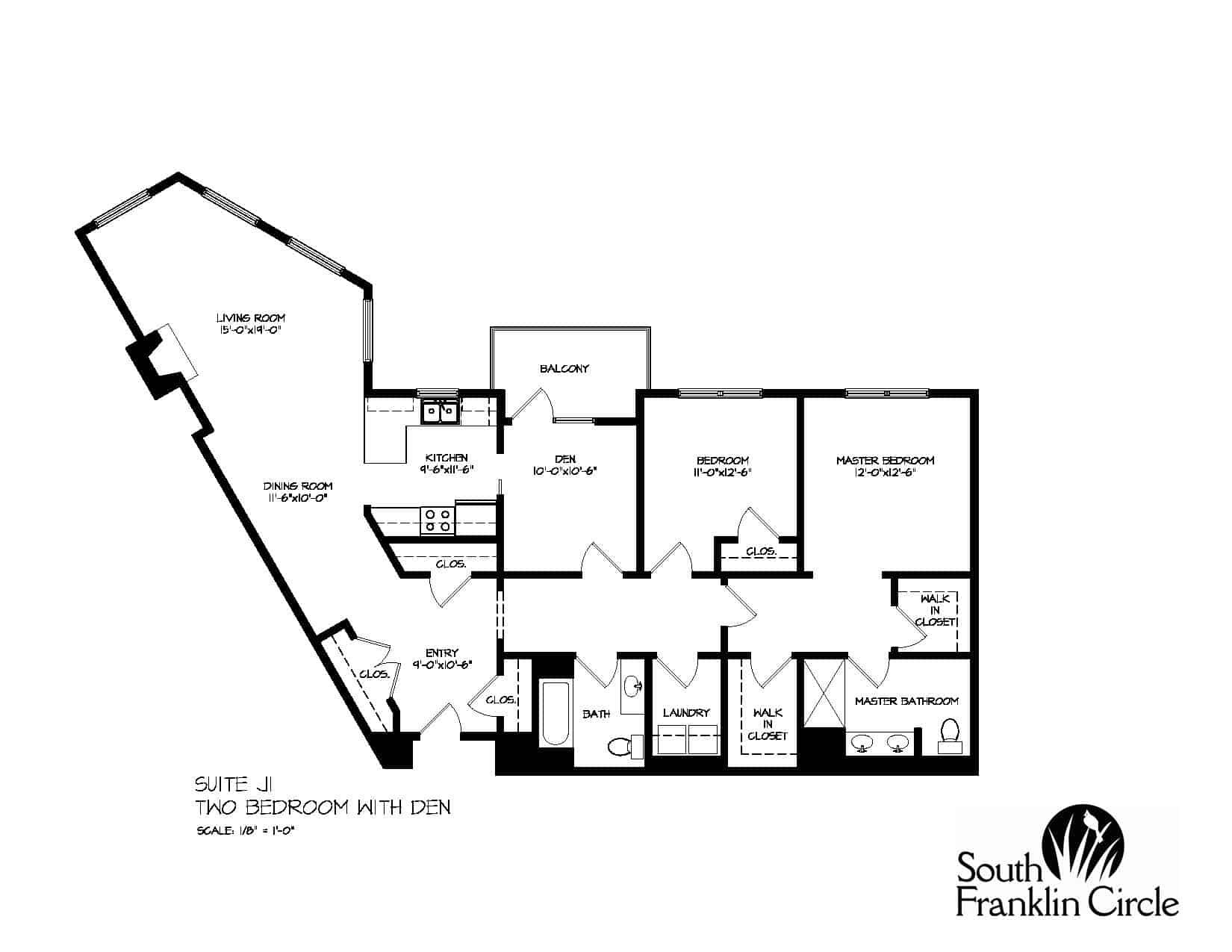 South Franklin Circle J1 floor plan